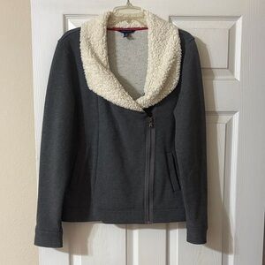 Tommy Hilfiger Gray and cream trim jacket.
